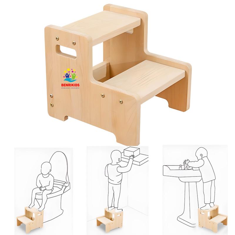 Ghế Thắp Nhang Bàn Thờ Bằng Gỗ Thông 2 Tầng Đa Chức Tiện Dụng Trong Gia Đình