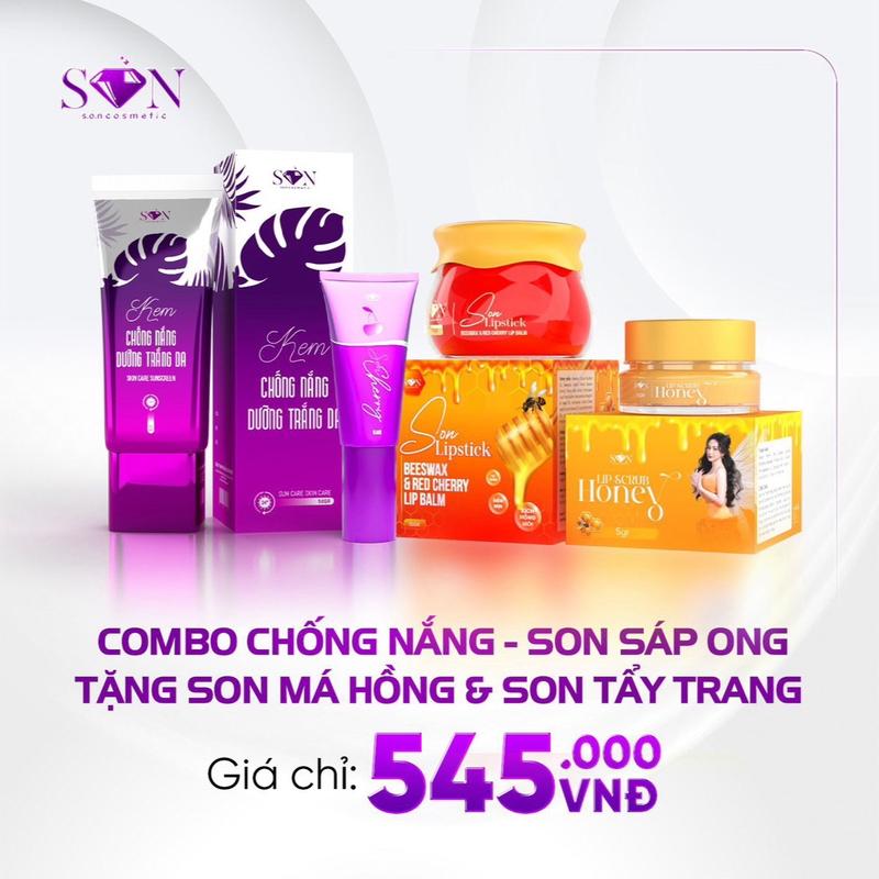 COMBO CHỐNG NẮNG & SON DƯỠNG MAKEUP