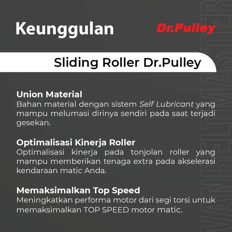 Sliding Roller Vario PCX Genio Deluxe Beat New 2020 Scoopy 2021 DR PULLEY 2015 BY VanbeltMaster 1