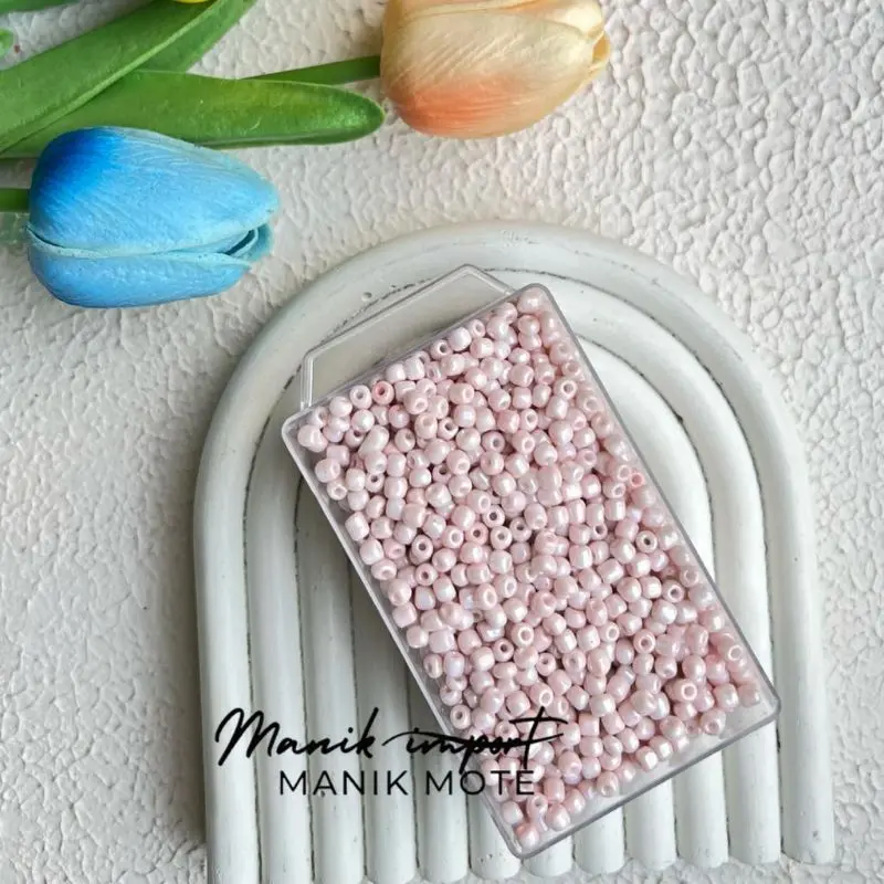 Manik Mote Payet Pasir Glossy Series 8/o-3mm (10 gram ) bahan kerajinan tangan dan kalung dll -dunia emoji 1