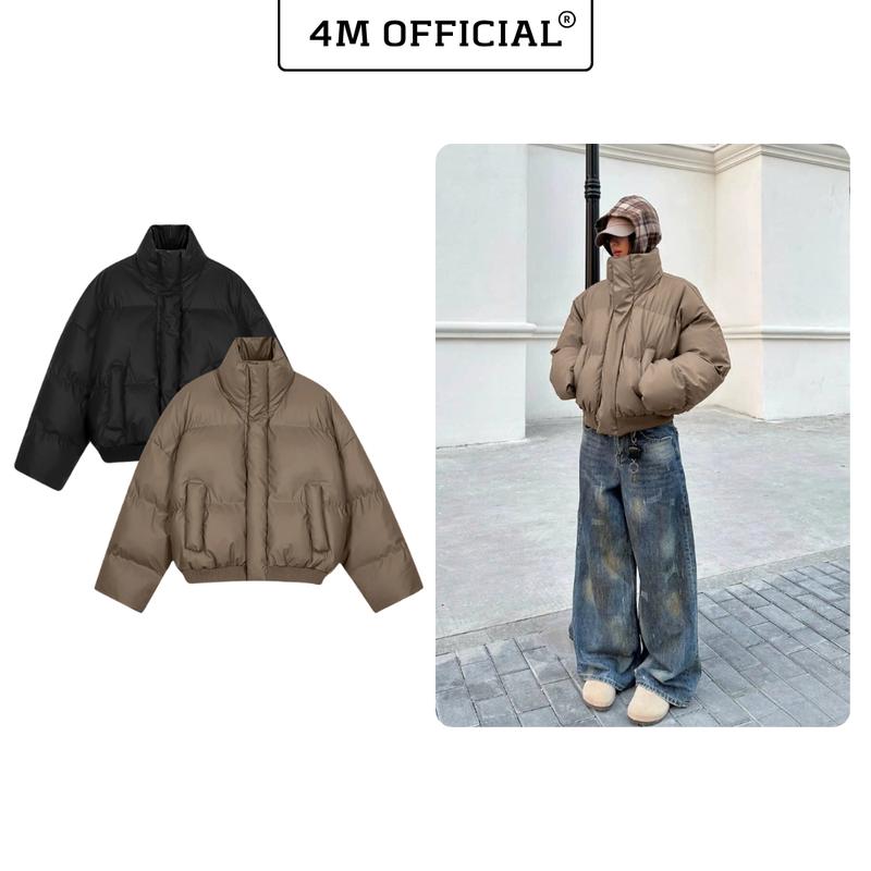 Áo khoác phao dáng ngắn form boxy 4M OFFICIAL Áo phao boxy ver 2.0 bản cao cấp 2025