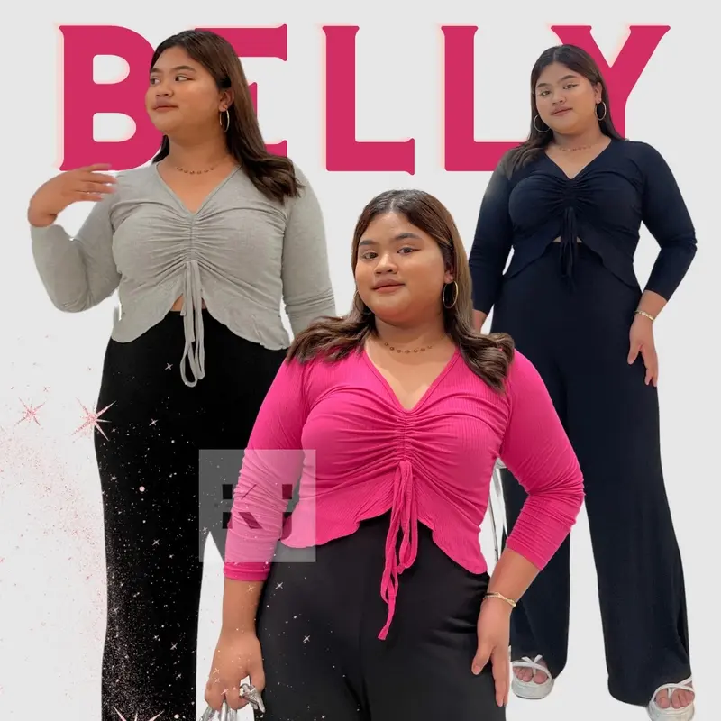KATTY.JOG - BELLY CROP TOP KNIT BIGSIZE 0