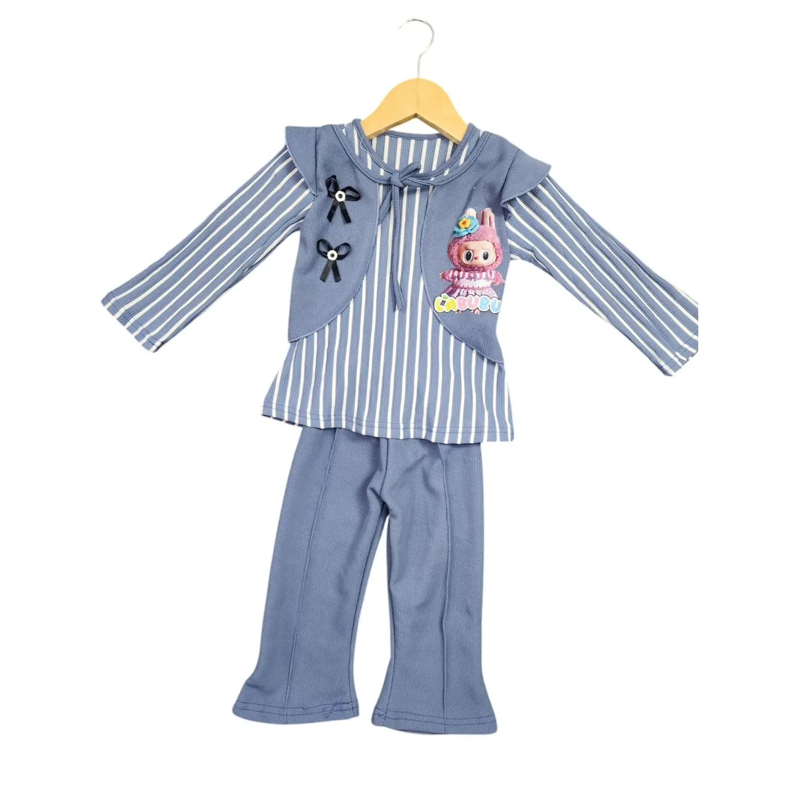 One set anak perempuan Setelan baju labubu Baju anak cewek labubu setelan knit anak perempuan (cod)