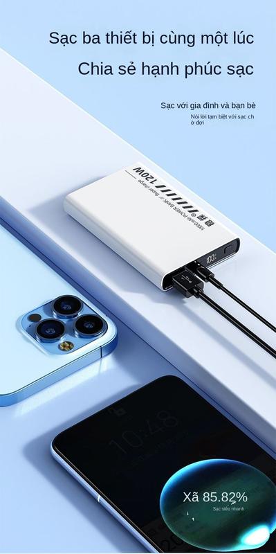 Product Introduction of Sạc Siêu Nhanh, Sản Phẩm Mới, 120W, 10000 MA, Siêu Mỏng Và Nhỏ Gọn, Thích Hợp Cho Huawei, Xiaomi Và Các Thiết Bị Apple, Power Bank 9