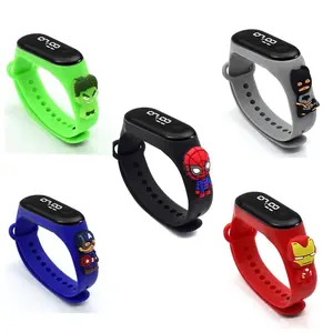 Jam Tangan Anak Laki-Laki LED Superhero Fashion