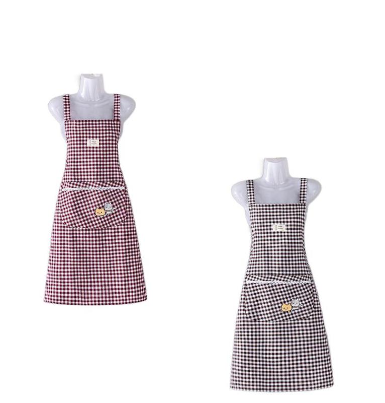 Product Introduction of Stylish apron type, home kitchen simple breathable, working anti-dirt adult oil, work clothes, new summer options 22
