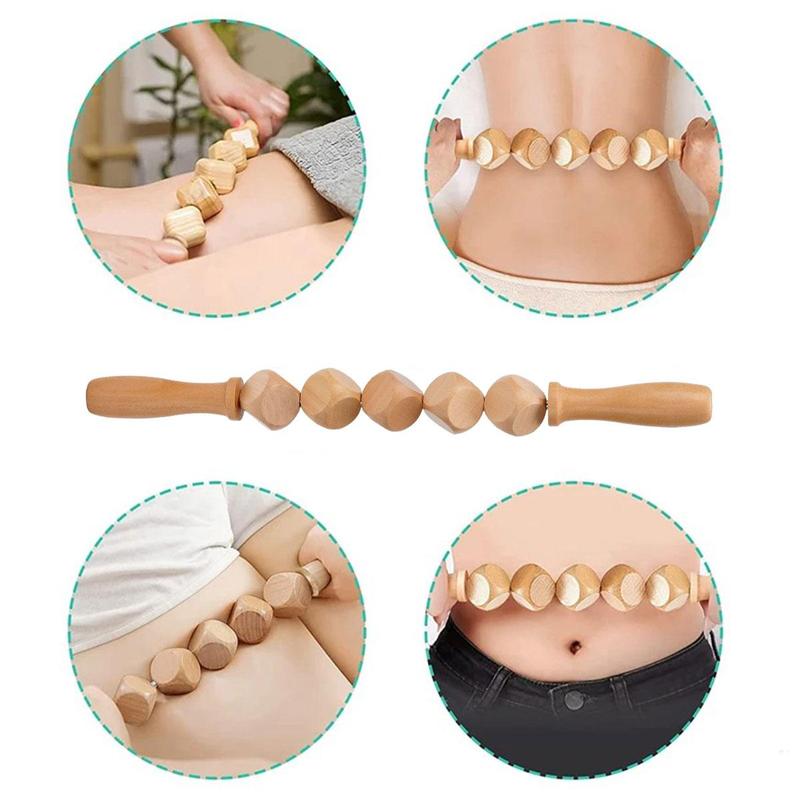 Product Introduction of Wooden Manual Massage Tool Set, 5 Counts/set Professional Wooden Body Massage Tool for Muscle 5