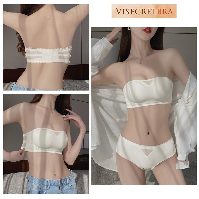 1 - Áo Lót Nữ Su Đúc Không Dây Mút Mỏng Nâng Độn Vòng 1 Tạo Khe Không Gọng Chống Xệ Gom Quả Áo Bra Nữ Su Đúc Không Dây Chống Tụt Không Gọng Không Đường May Hạn Chế Lộ Viền Lộ Mỡ Lưng -- VN240301