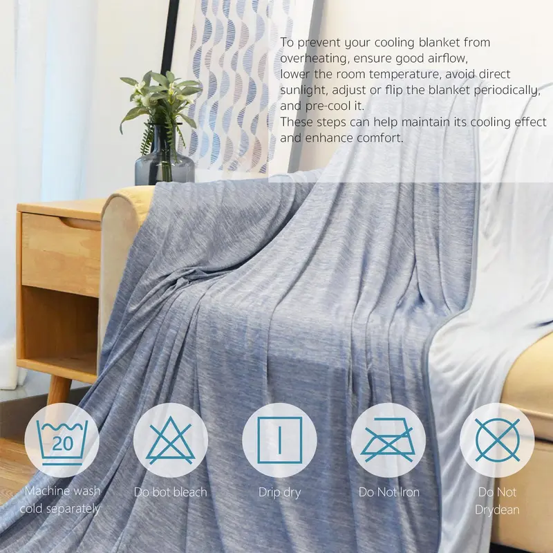 Cooling Quilt, 1 Count Soft Breathable  Comfortable Cooling Blanket,  Bedding Supplies for Home Bedroom Dormitory Camping 4