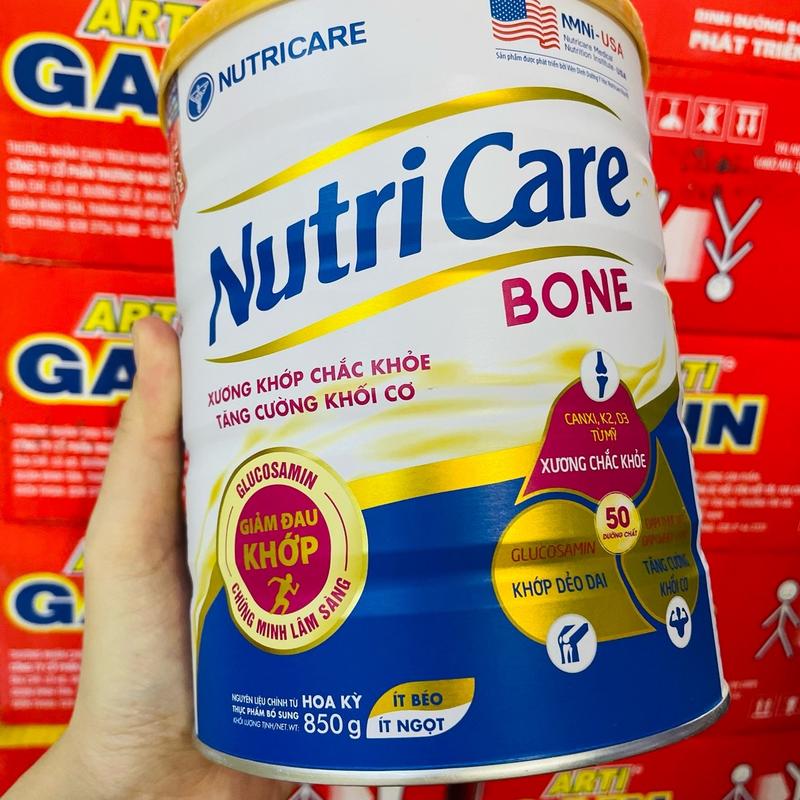 Sữa bột Nutricare Glucare Gold/Bone/GluCare tăng cường hỗ trợ sức khỏe dinh dưỡng cho người lớn (Lon 850g) 6