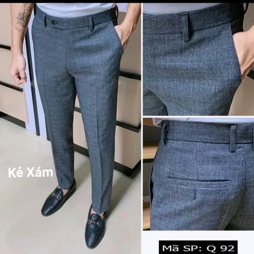 Quần âu kẻ karo nhỏ họa tiết chất vải SPANDECK cao cấp,chuẩn thiết kế hàn quốc,cực tôn dáng,không bai xù Menswear Nam Pants