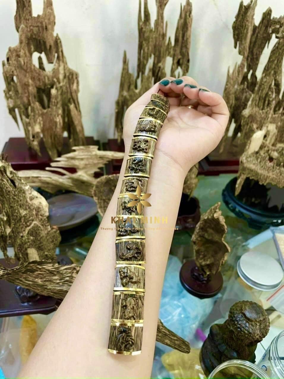 Vòng lách tay Trầm hương 12 con giáp sánh chìm bọc 8k Cao Cấp. Tặng hộp lụa, dây dự phòng 1 338bdf29ce5b416da312f32723929457~tplv o3syd03w52 origin jpeg