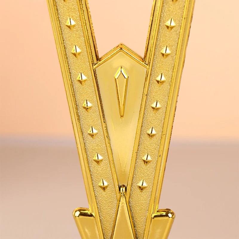 Product Introduction of New Golden Award Trophy Plastic Singing Dancing Competition Reward Prize Cup Craft Souvenirs School Rewarding Supply Winner Award Trophy Toy Children Award Prize 13