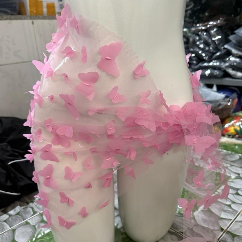 TM .Bikini Phụ kiện khăn Quấn Hoạ Tiết Bướm đi biển Ba Màu dể Phối Thời Trang ( khăn lẻ)khăn 5