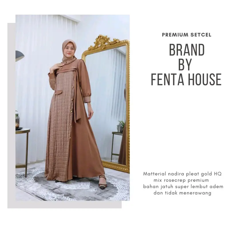 INAYAH DRESS ORIGINAL BY FENTA HOUSE (ONLY DRESS) 4