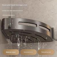 Gambar Paus Biru - Rak Sudut Kamar Mandi Aluminium Serbaguna Tanpa Paku Rak Gantung Dinding Abu Metalik Desain Segitiga & Berongga - Persegi | D153-2 dari PAUS BIRU MEDAN Kota Medan 4 Tokopedia