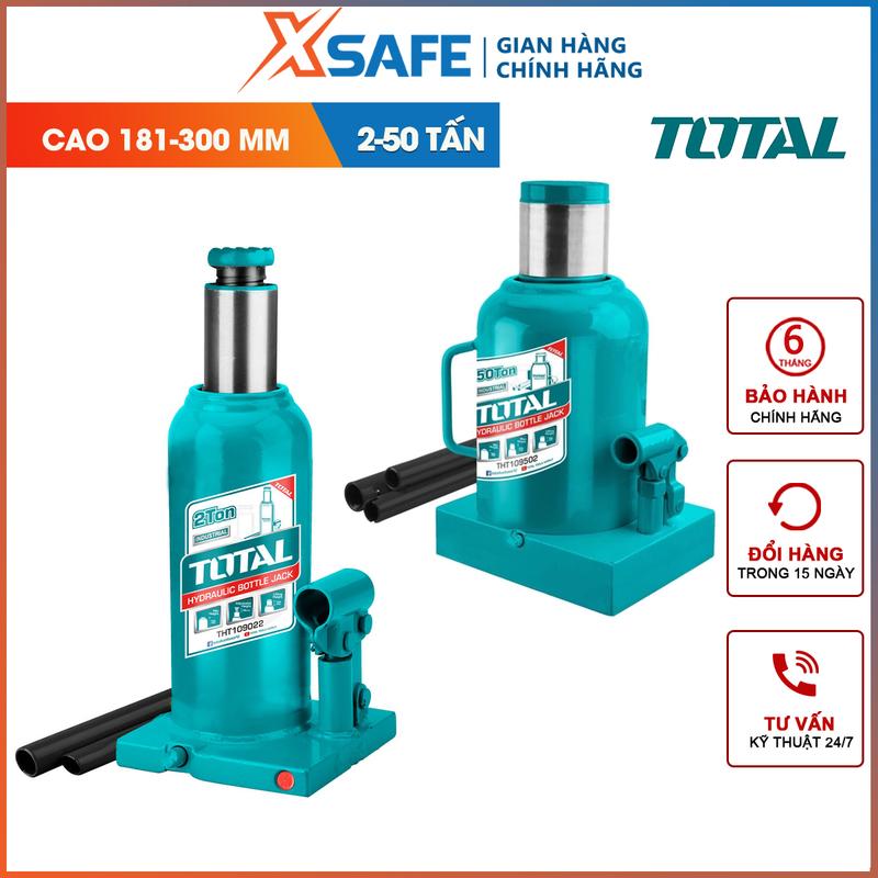 Con đội thủy lực TOTAL, kích thủy lực Khả năng đội 2-50 tấn, Chiều cao nhỏ nhất 181mm - 480mm