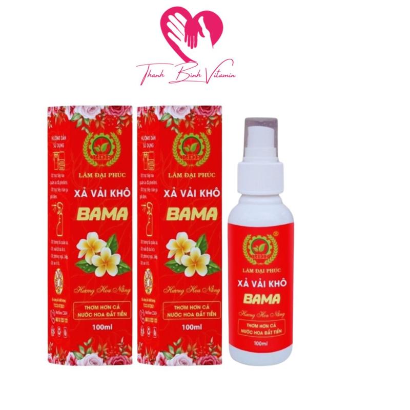 SỈ 10 CHAI Nước Xả Vải Khô BAMA Lâm Đại Phúc SONA HAMI dạng xịt 100ml Chai