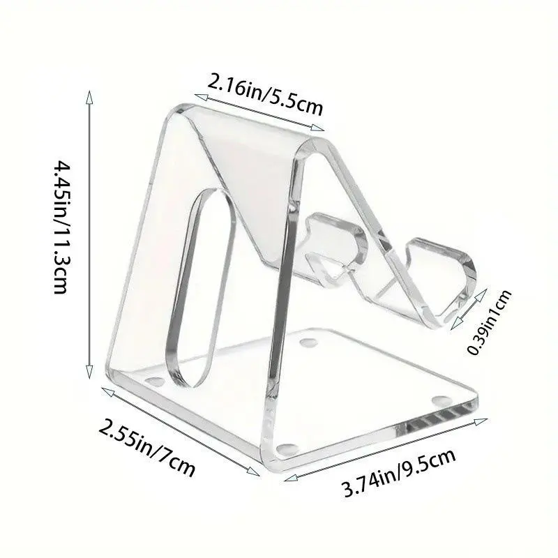 Clear Acrylic Phone Holder, 1 Count Desktop Phone Stand, Multipurpose Desk Organizer for Home Office Dormitory magnet  phone  holder 1