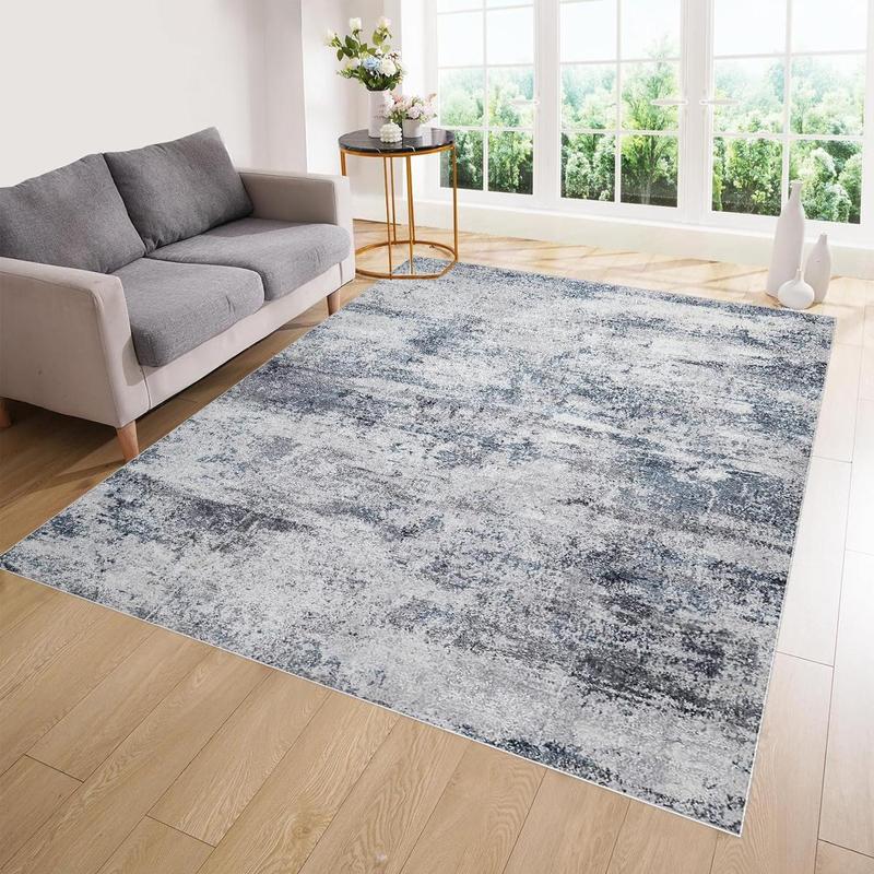 Modern Non-slip Soft Carpet, Rectangle Home Decorative Mat, Anti-slip Floor Mat for Living Room Bedroom Home Decor, Large Living Room Rugs 0