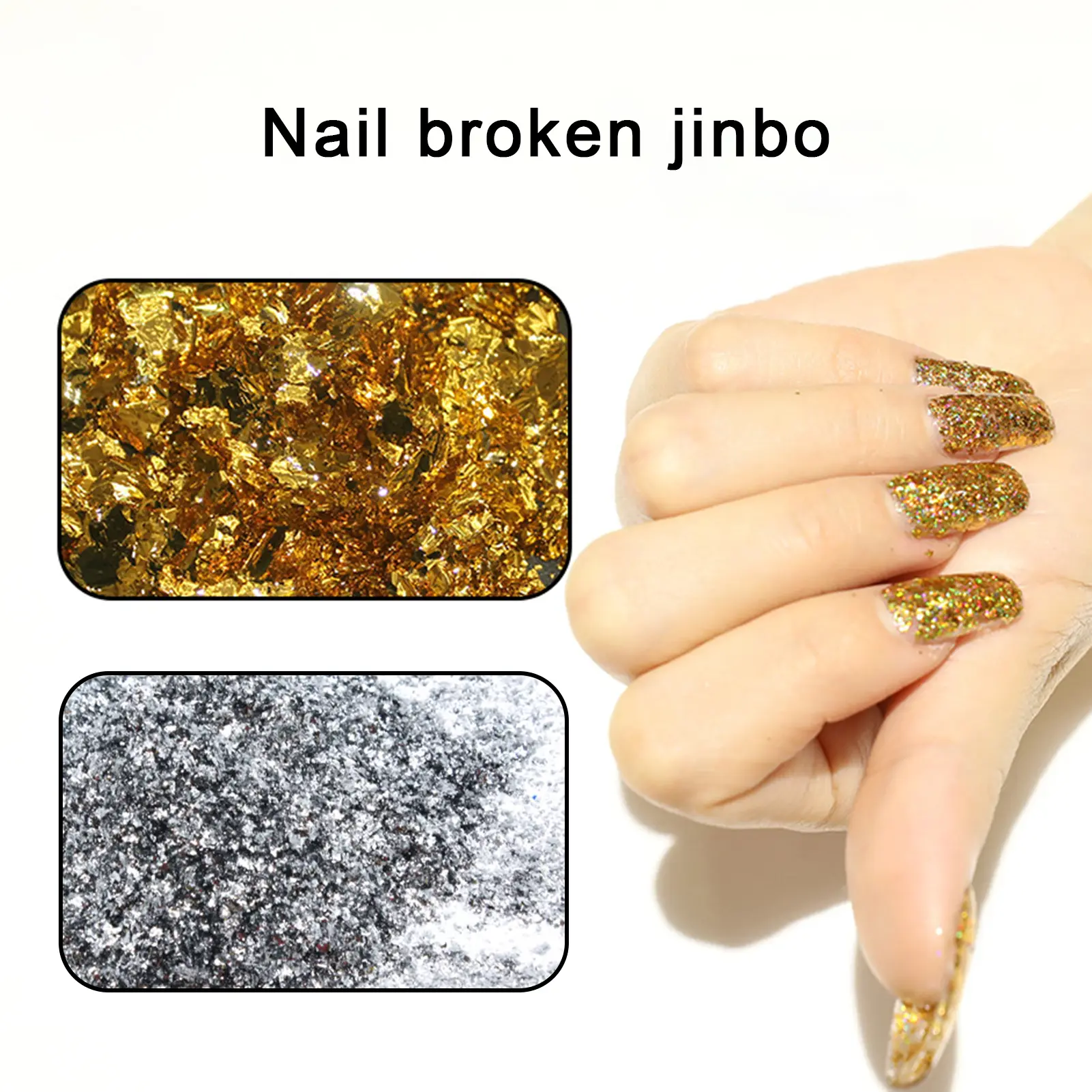 steryosli| Manicure Decals DIY Easy-Using Delicate Nail Art Gold Foil Paper for Women