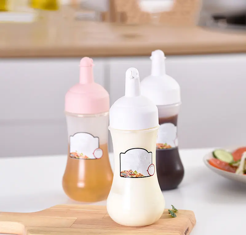 BISA COD Bo5528 Botol Kecap Saos Portabel 280ml /  Botol Minyak Mayones / Botol Bahan Plastik Anti Tumpah Multifungsi Kitchenware 2