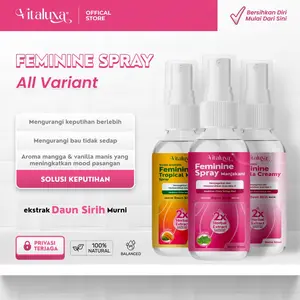 Vitaluxa Feminine Spray All Variant BPOM 60 ML - Pembersih Kewanitaan Aman dengan pH Aman & Ekstrak Manjakani untuk Kesehatan & Kebersihan Area Wanita