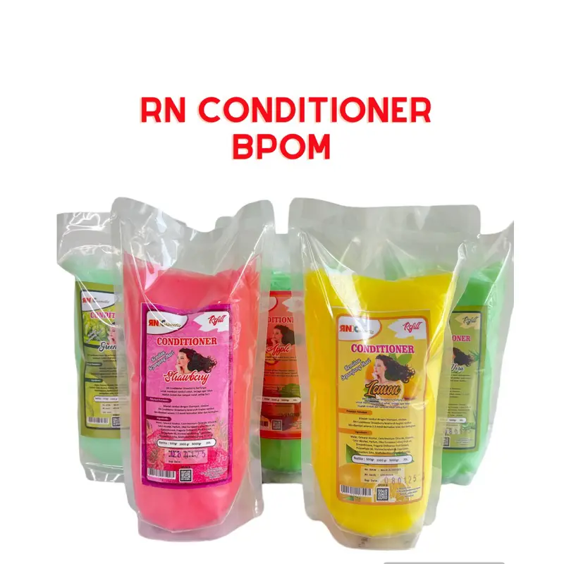 GROSIR RN CONDITIONER BERAROMA 1KG/POUCH RN CONDITIONER /CONDITIONER RAMBUT 1000gr BPOM MERK RN /KONDISIONER BERAROMA / PERAWATAN RAMBUT BPOM KONDISIONER POUCH