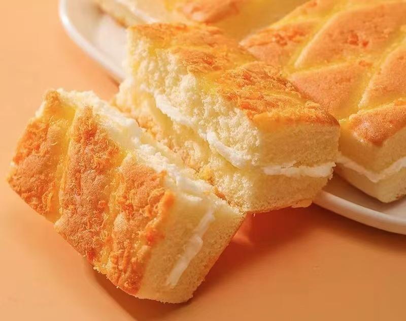 Thịt muối Pine Cake Dim Sum Pastry Sandwich Dinh dưỡng Sinh viên Bữa sáng Thay thế Bánh mì Giải trí Thức Ăn Ăn Vặt Snack lương  khô sữa kẹo  cafe 4