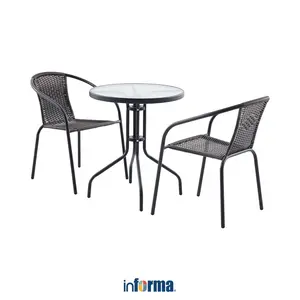 Informa Colorado Set Kursi & Meja Teras - Cokelat Tua