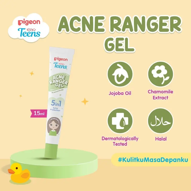 Pigeon Teens Facial Wash Acne Ranger Gel / Toner / Moisturizer Sunscreen SPF35/PA+++ Perawatan Jerawat Aca Baby Essential spf 50 mencerahkan 5