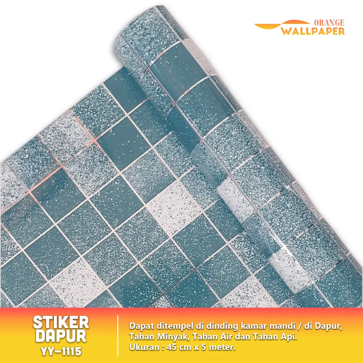 COD WALLPAPER Stiker Dapur dan Stiker Kamar Mandi Anti Minyak dan Anti air Ukuran 45cm x 5meter