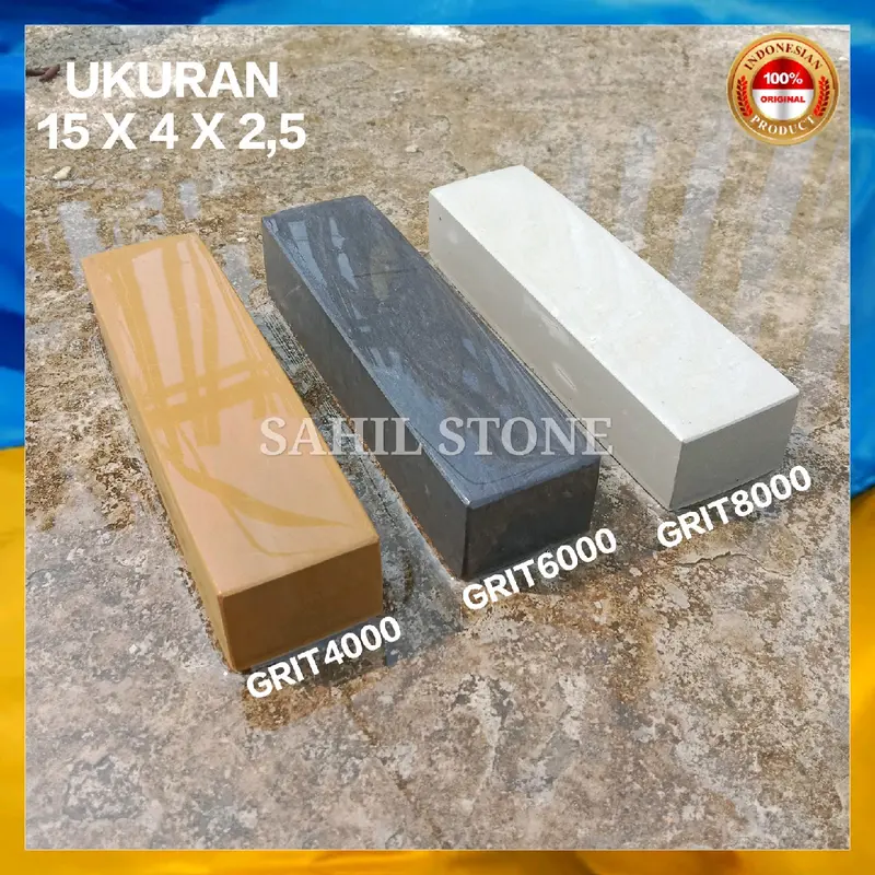 batu asah 100% asli bongkahan batu alam knife pengasah pisau 1