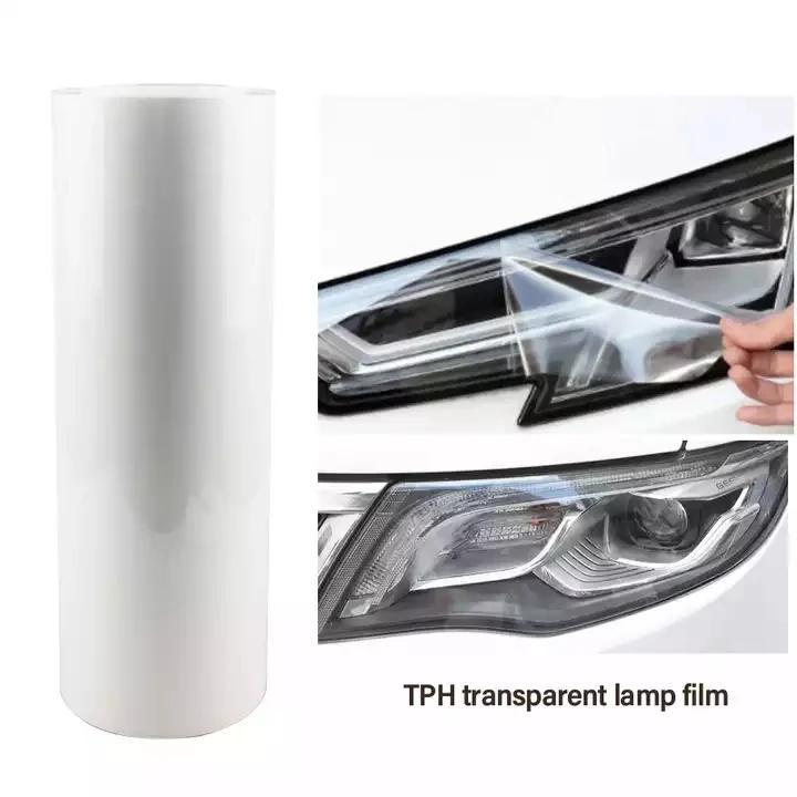 Product Introduction of 30CMx1M/2M/3M Car Headlight & Taillight & Fog Light Lamp Film Smoke Black TPH PU PPF Protective Film For Car Styling 8
