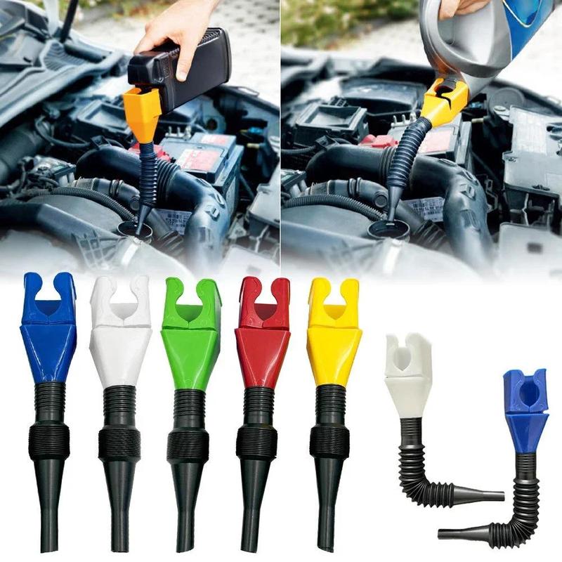 Product Introduction of Portable Foldable Telescopic Hose Flexible Drainage Tool Buckle Funnel Truck Motor Oil Gasoline Filling Extension Pipe Funnel 2