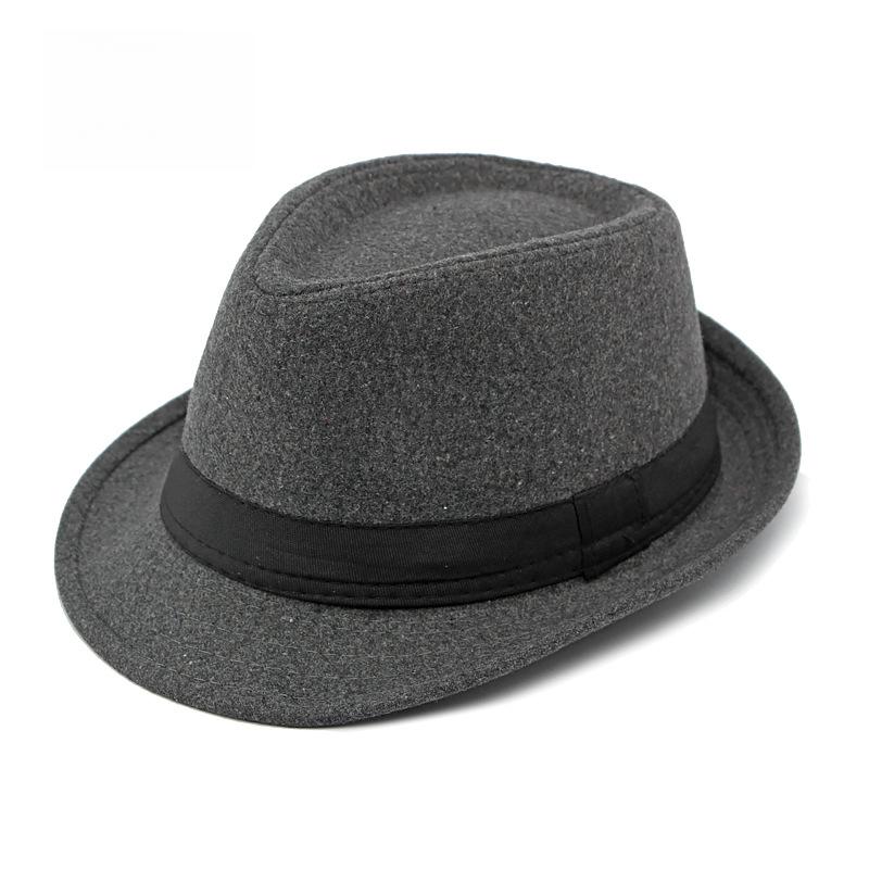 Mũ Fedora Cho Nam, Mũ Len Bảng Nhẹ Đơn Giản Cho Người Trung Niên Và Người Già, Bộ Sưu Tập Mới Của Anh, Mùa Thu Và Mùa Đông Cua Cap Ca