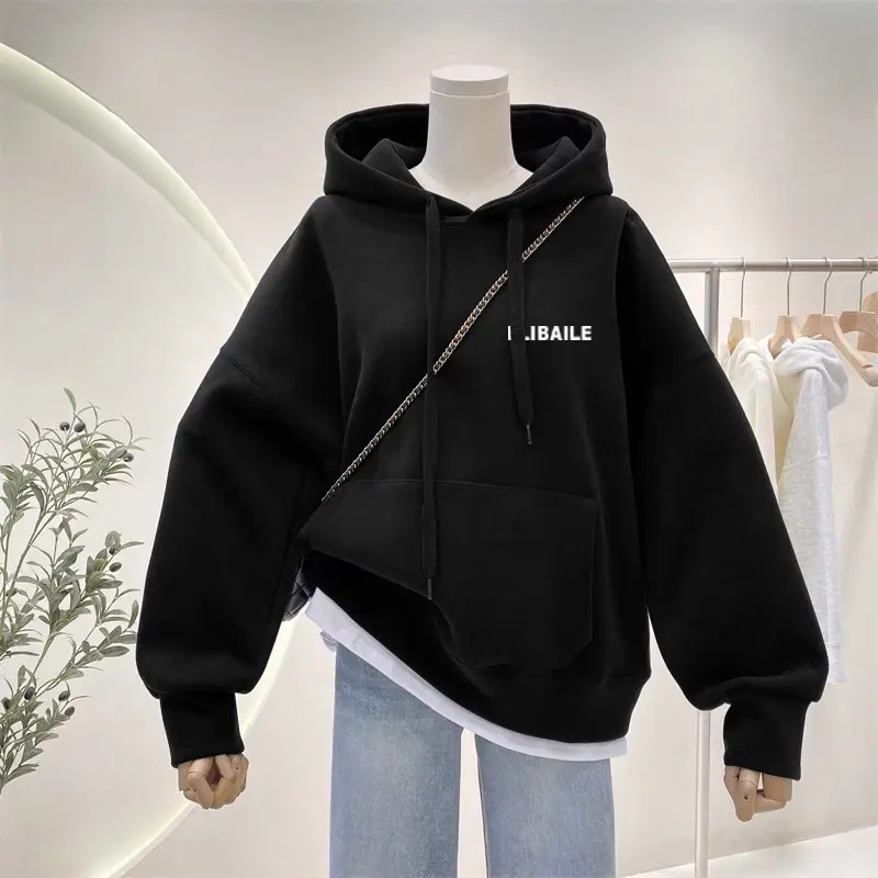 Áo Hoodie From Rộng Nam Nữ Unisex Dài Tay LIBAILE 1