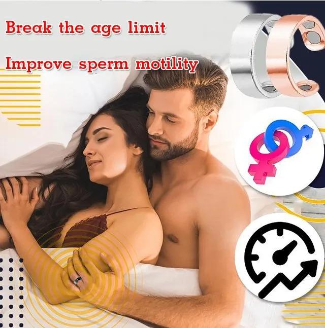 Product Introduction of Cincin Magnetik, Cincin Emas Hitam, Fesyen, Diperbuat daripada Keluli Titanium, Untuk Lelaki dan Wanita, Cincin Alur, Cincin Berfungsi 9