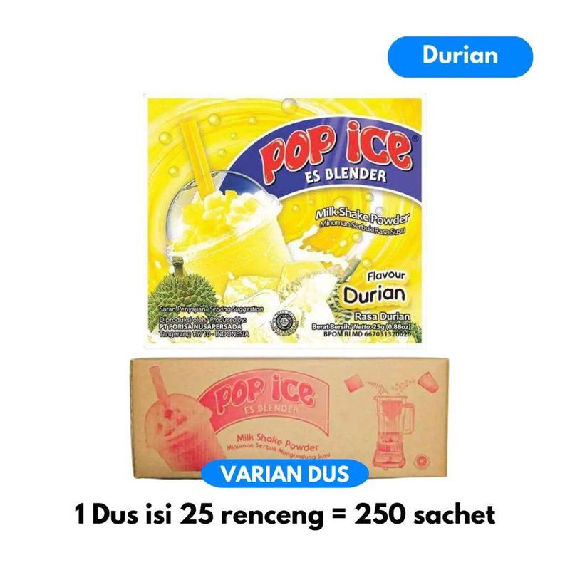 POP ICE SACHEET MANGGA 1 DUS ISI 25 RENCENG / POP ICE RASA MENGO 1 KARTON 25GR 2