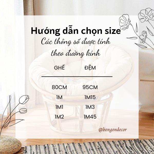 Product Introduction of (Không có ghế) Đệm tròn cho ghế mây, ghế papasan - Đệm ghế êm ái 1