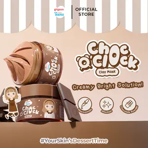 Pigeon Teens Choc O’ Clock Clay Mask 60GR |Skincare Remaja | Brightening Agent |Soft Creamy Texture & Non-Drying Formula |Cocoa Antioxidant Boost