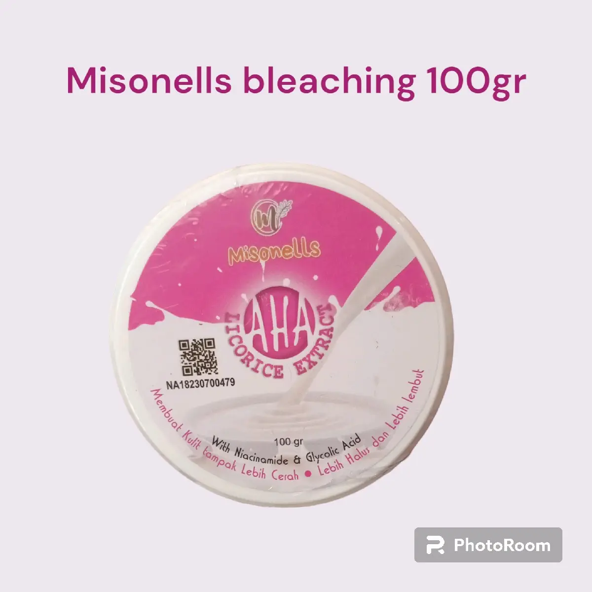 misonells aha licorice extract bleaching 100gr