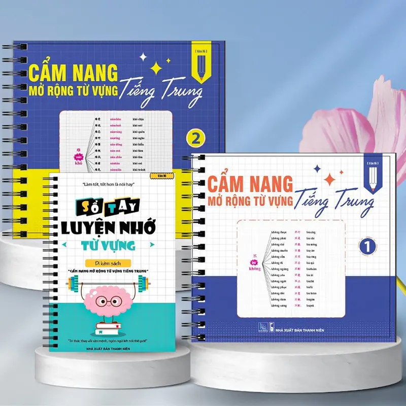 Sách-Bộ sách cẩm nang mở rộng vốn từ vựng tiếng Trung kèm sổ tay luyện nhớ (có video dạy đọc) japanese textbooks 0