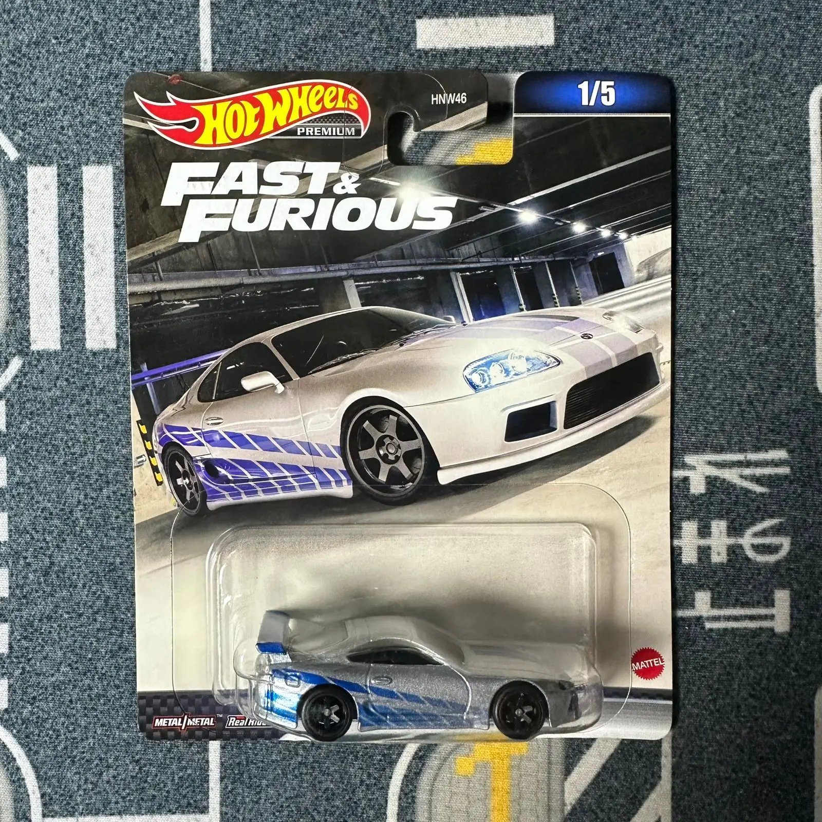 Toyota Supra MK4 Brian Silver Hot Wheels Premium Fast and Furious 2023