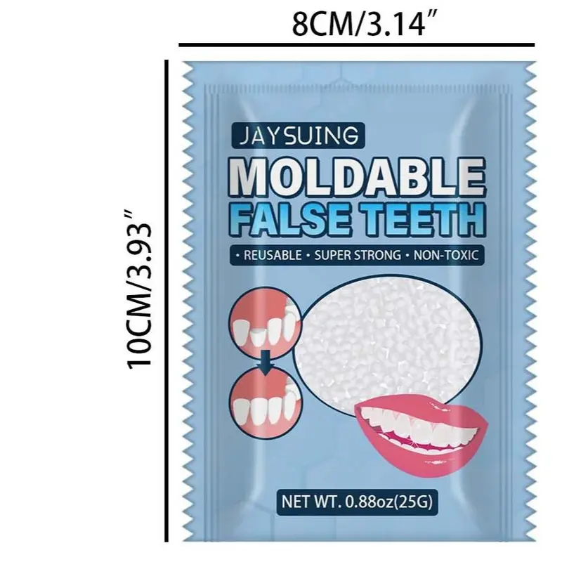 Solid Teeth Filler, 1 Box Daily Fake Teeth Filling, Teeth Filler for Cosplay Party, Dental Care Supplies for Men & Women 1