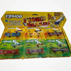 Skatepark Fingerboard Mainan Skateboard Jari Mini Super Deck (1 PCS) Fidget Toys Yoyo Robot Koper Mic