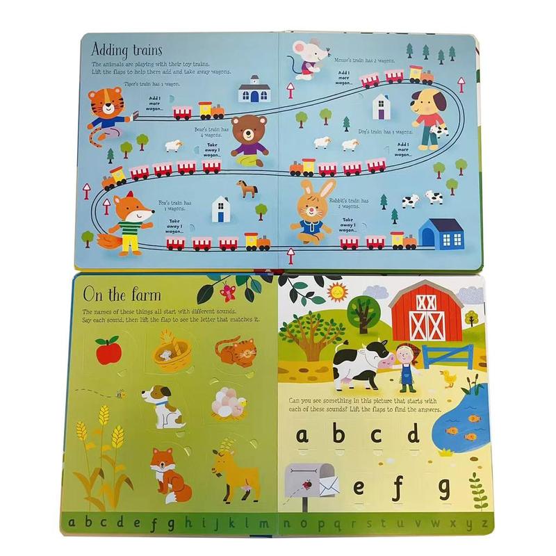 Product Introduction of Usborne Flap-the-Flap Series Books | Early Learning Children's Book | Number, Color, Word, Counting, Maths Learning 14