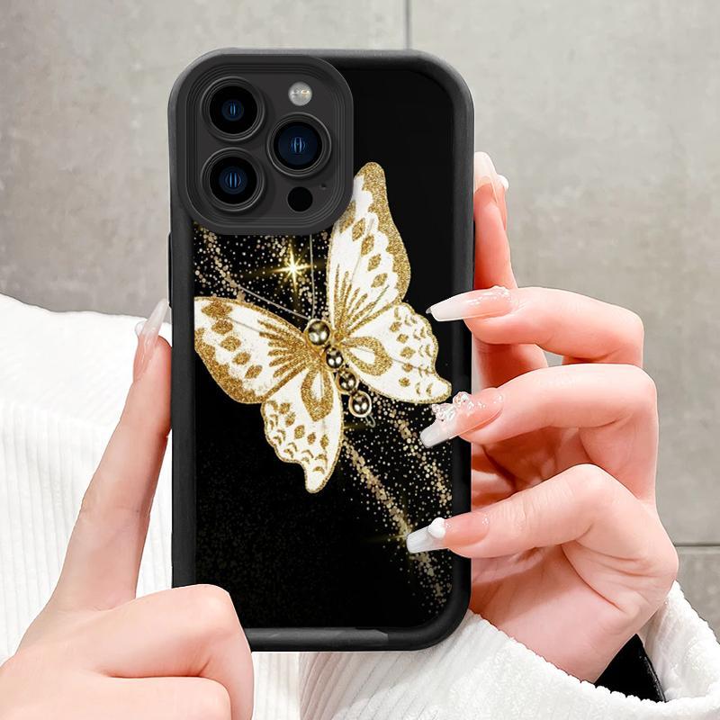 Casing Untuk Realme C2 2019 2020 C1 2018 C11 2020 C11 2021 C12 C15 C17 C20 C20A C21 C21Y C25 C25s C25Y C2s TPU Pro Kamera Artistik Berkilau Kupu-kupu Casing Soft Cover 5