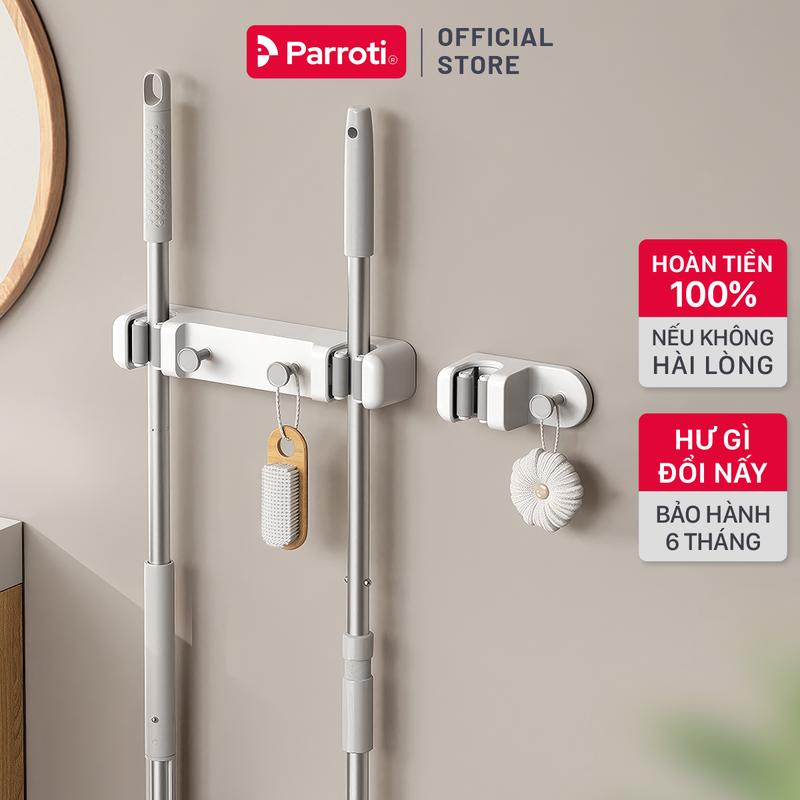 Móc Treo Cây Lau Nhà, Cây Chà Sàn, Cây Gạt Nước, Móc Treo Vật Dụng Phòng Tắm, Toilet Parroti Hanger - HG02