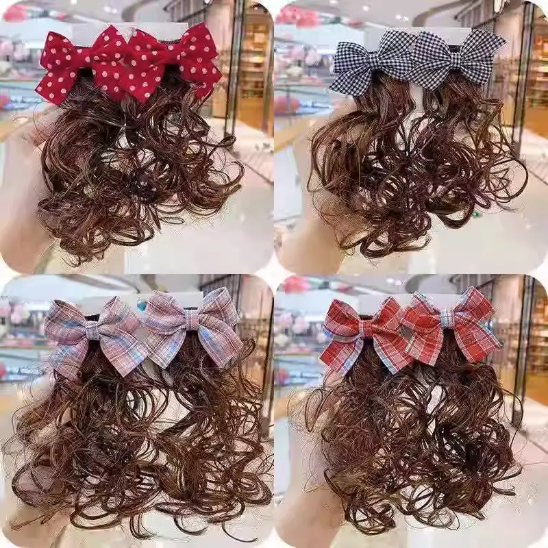 JEPITA WIG ANAK HAIR CLIP CURLY JEPITAN RAMBUT PALSU ANAK PEREMPUAN